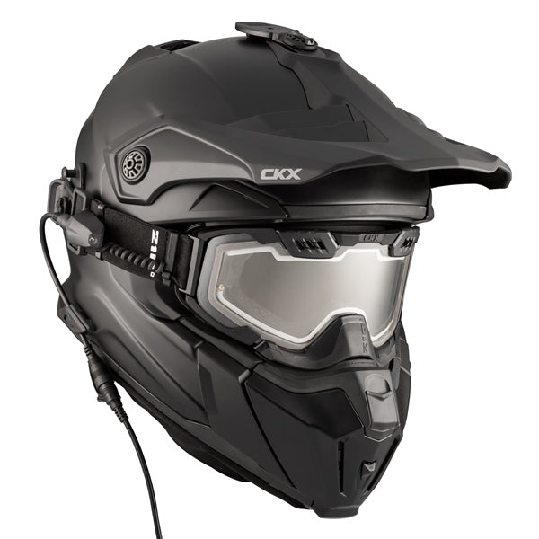 CKX Titan Helmet with Electric Goggle - Matte Black