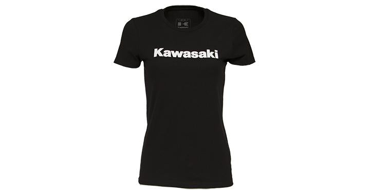 Kawasaki Crew Neck Tee, Black Women's