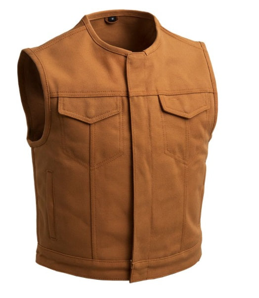 Men's Lowside Canvas Moto Vest