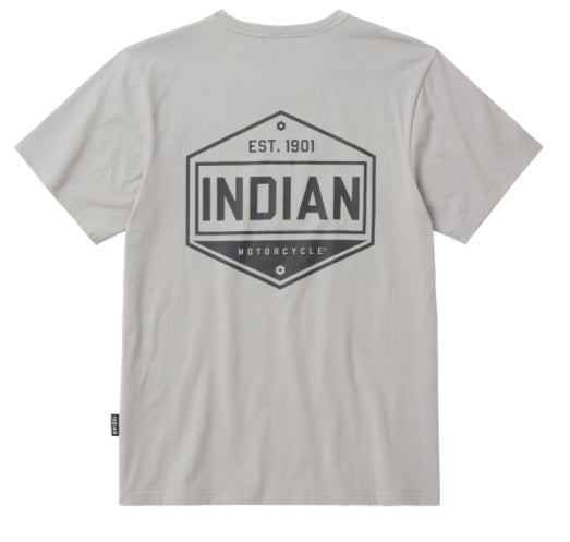 Men's Hexagon Graphic Indian Motorcycle Tee