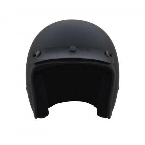 3/4 Open Face With Visor - Matte Black