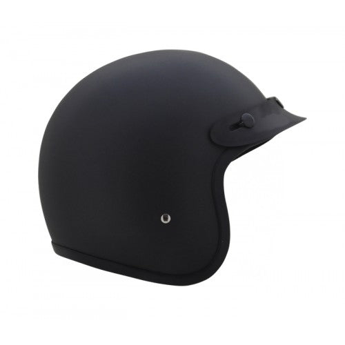 3/4 Open Face With Visor - Matte Black