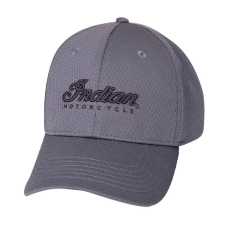 Performance Hat with Embroidered Script Logo - Gray