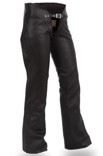 Women's Sissy Leather Chaps - Black