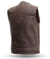 Men's Texan Leather Moto Vest