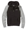 Women's Contrast Sleeve Hoodie - Black